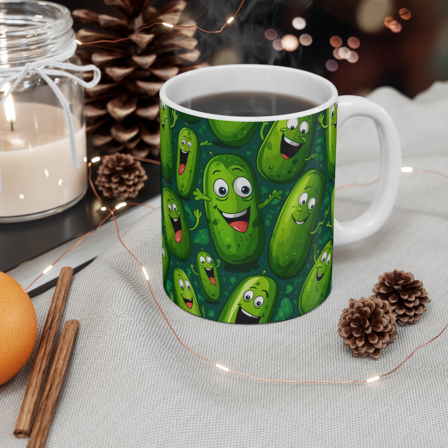 Funny Pickles Coffee Mug | Animated Pickles Mug from The Curated Goose