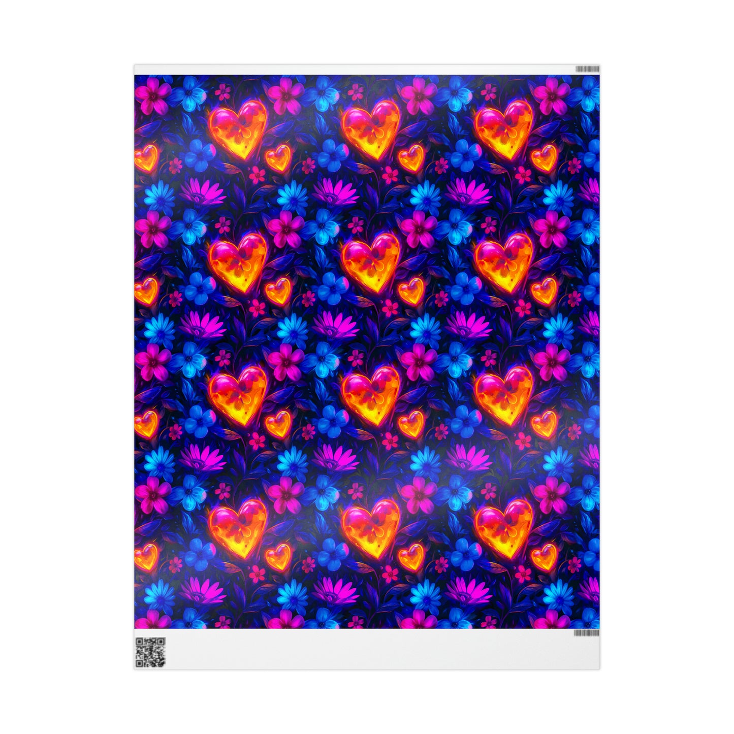 Abstract Hearts Valentine's Day Wrapping Paper Rolls