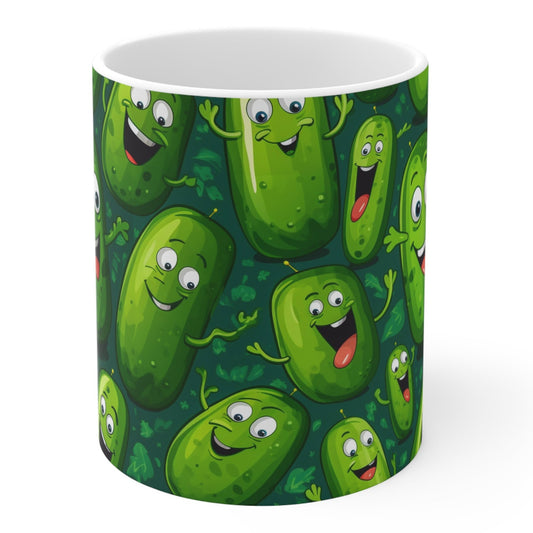 Funny Pickles Coffee Mug | Animated Pickles Mug from The Curated Goose