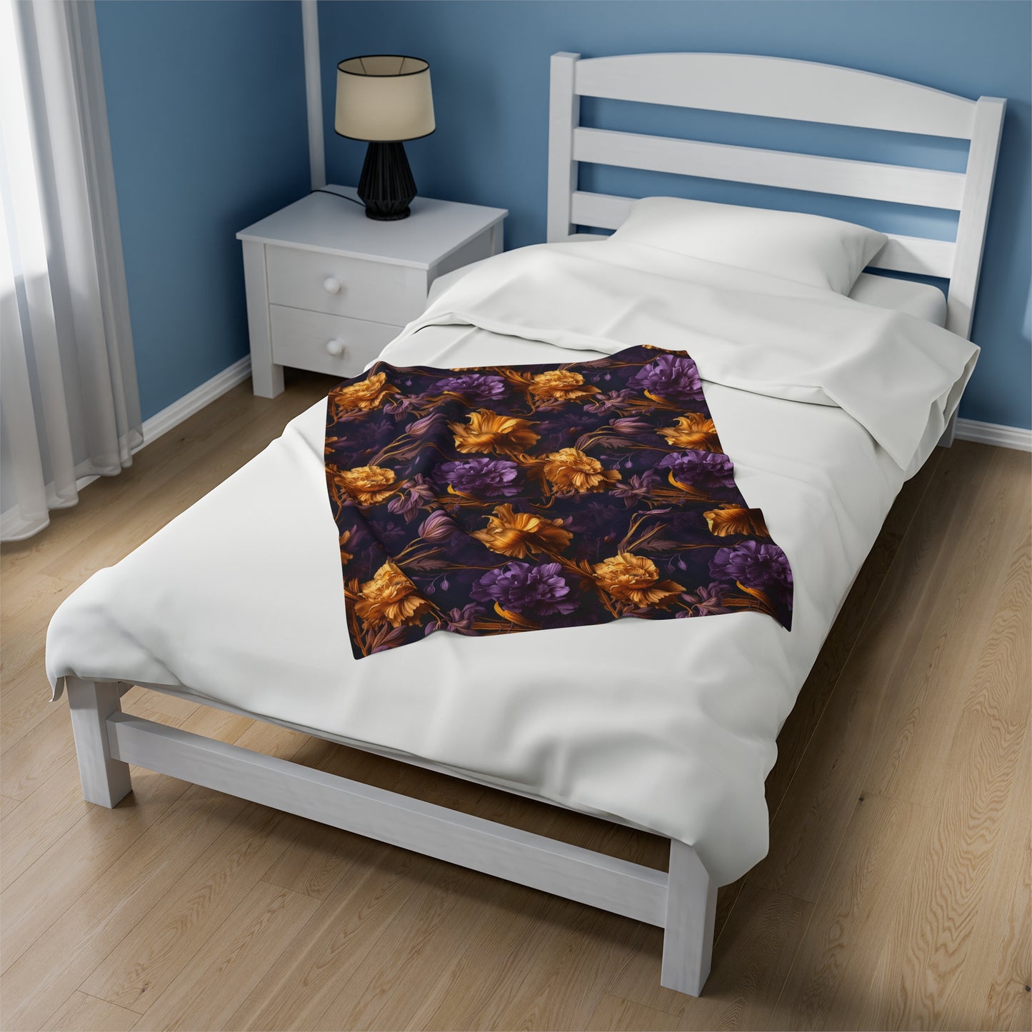 Moody & Chic Cottagecore Crushed Velvet Blanket from The Curated Goose