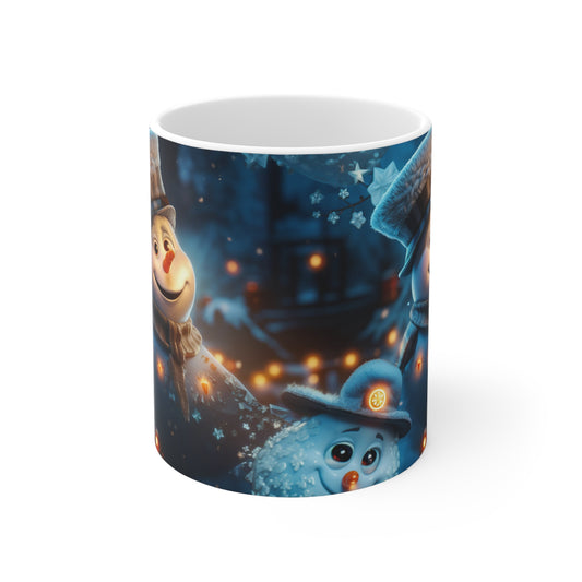 Coffee Mug | Adorable Snowman Nostalgic Christmas Mug from The Curated Goose