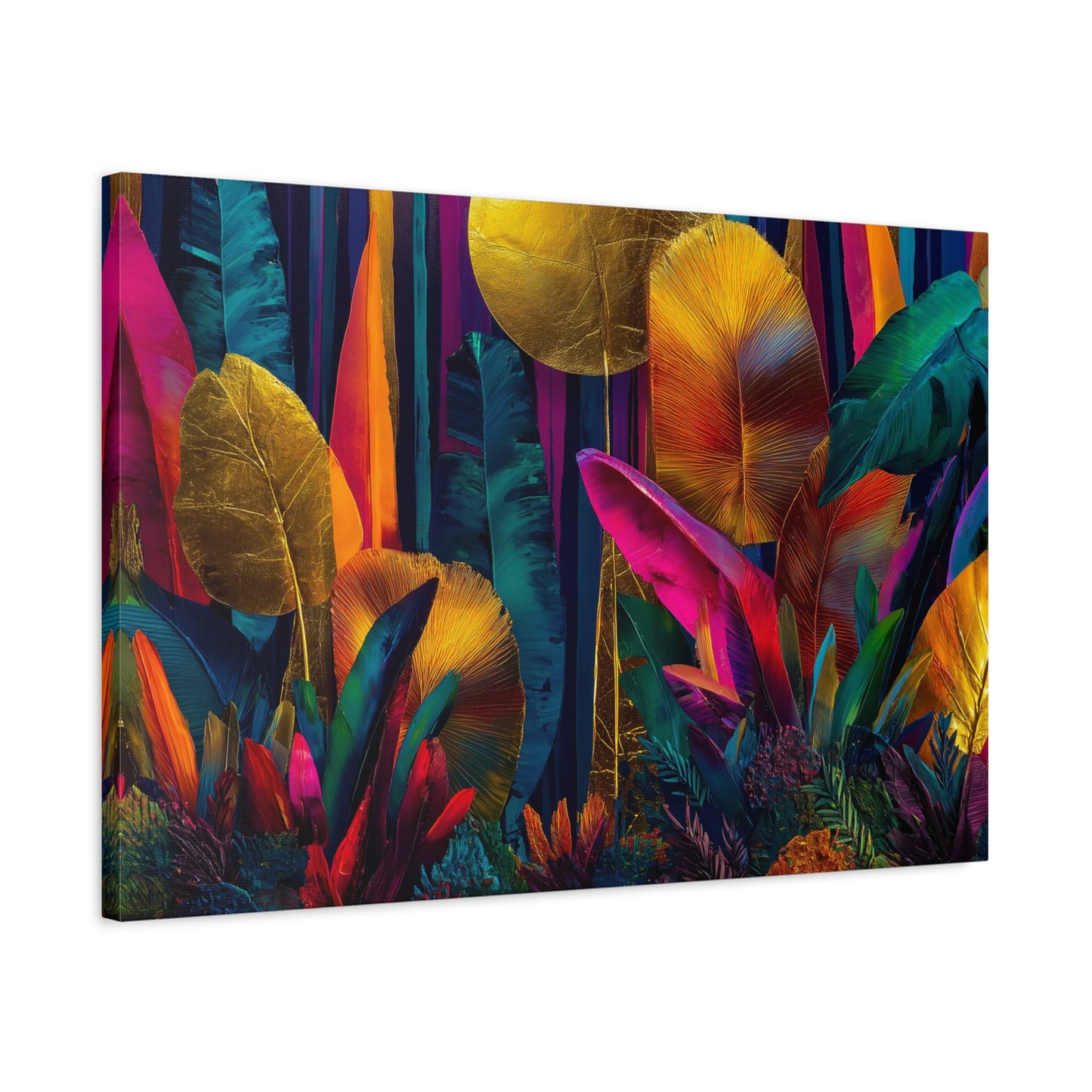 Canvas Print | Vibrant Neon Jungle Wall Art