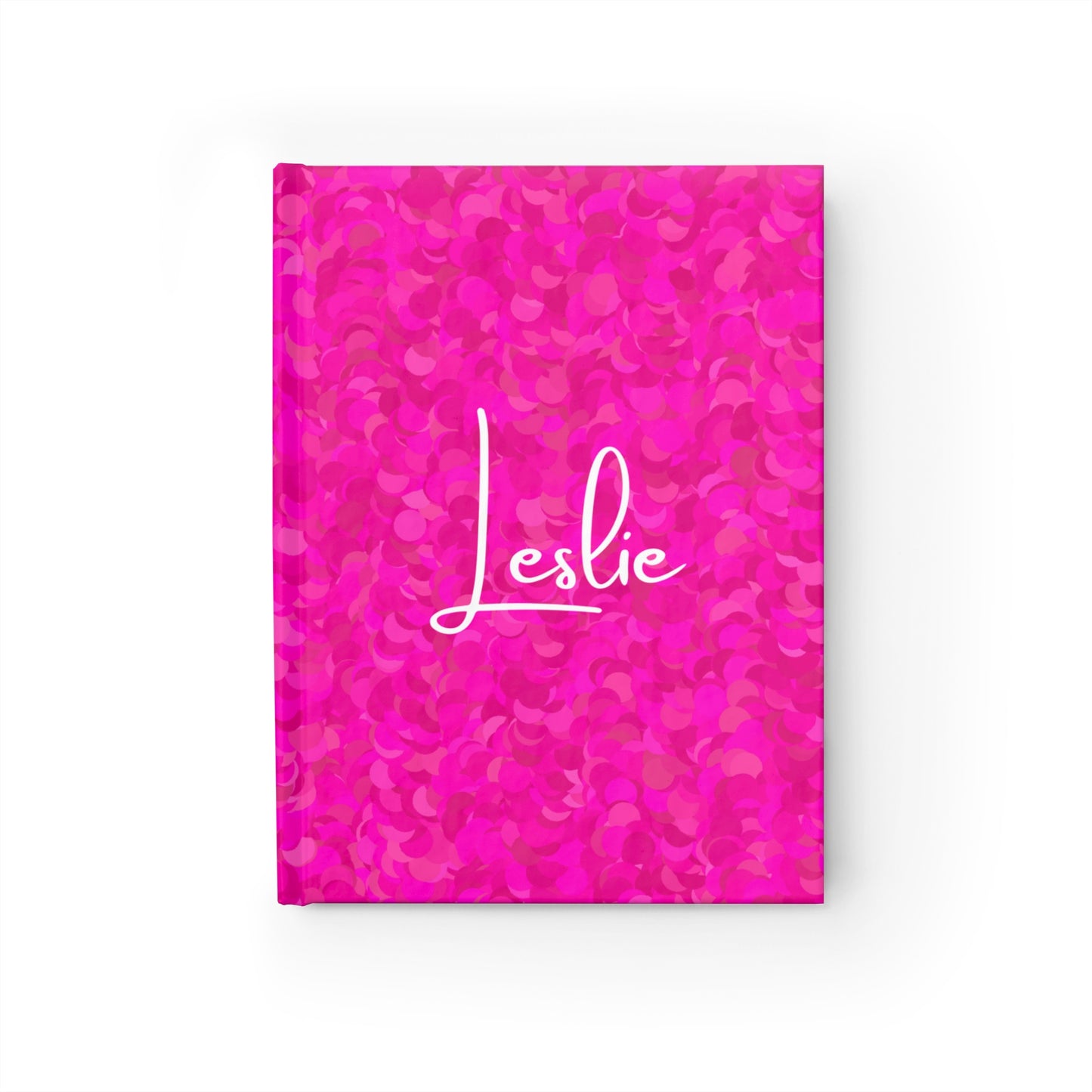 Minimalist Custom Name Hardcover Journal – Luxurious Hot Pink Diary