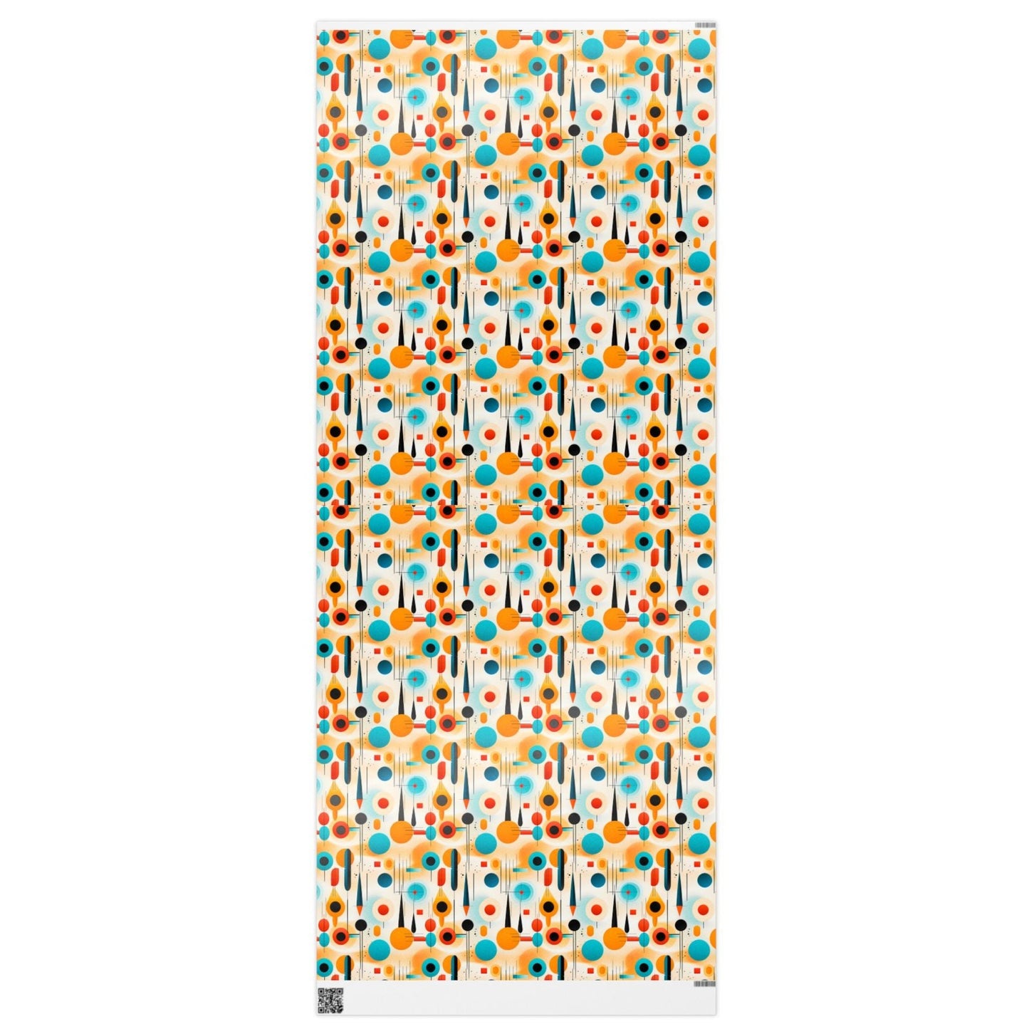 1960s Design Style Gift Wrap, Mid-Century Modern Design, Unique Wrapping Paper Rolls