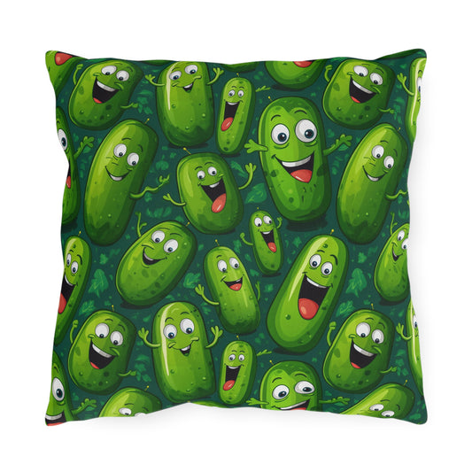Outdoor Pillow | A Perfect Pickle Throw Pillow from The Curated Goose