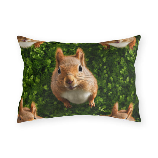 Outdoor Pillow | Squirrel Pillow | Funny Animal Throw Pillow from The Curated Goose