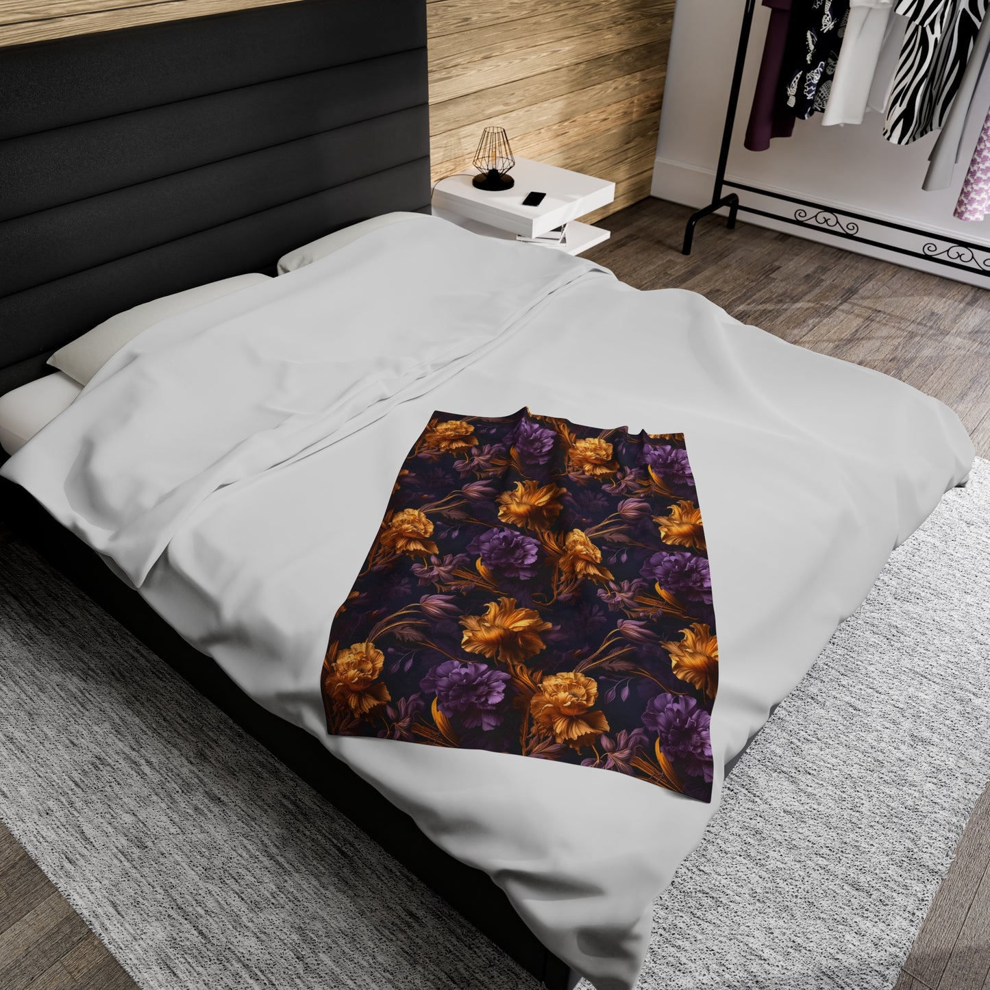 Moody & Chic Cottagecore Crushed Velvet Blanket from The Curated Goose