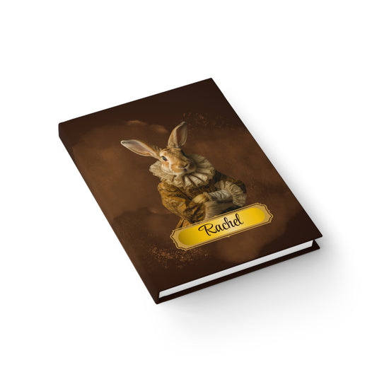 Personalized Victorian Rabbit Art Journal: Custom Name Notebook