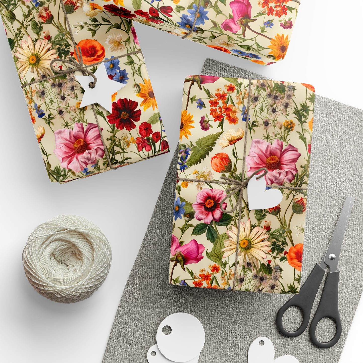Vintage Floral Granny Chic Wrapping Paper Rolls