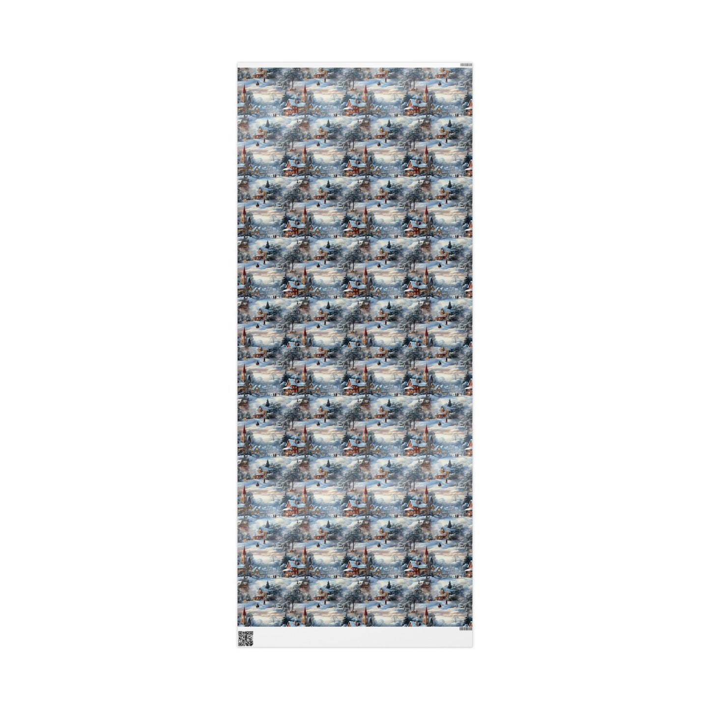 Vintage Christmas Wrapping Paper: Nostalgic Winter Sled Design