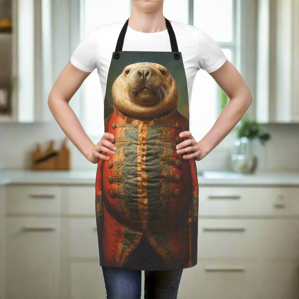 Victorian Sea Lion Apron: Novelty Chef Apron