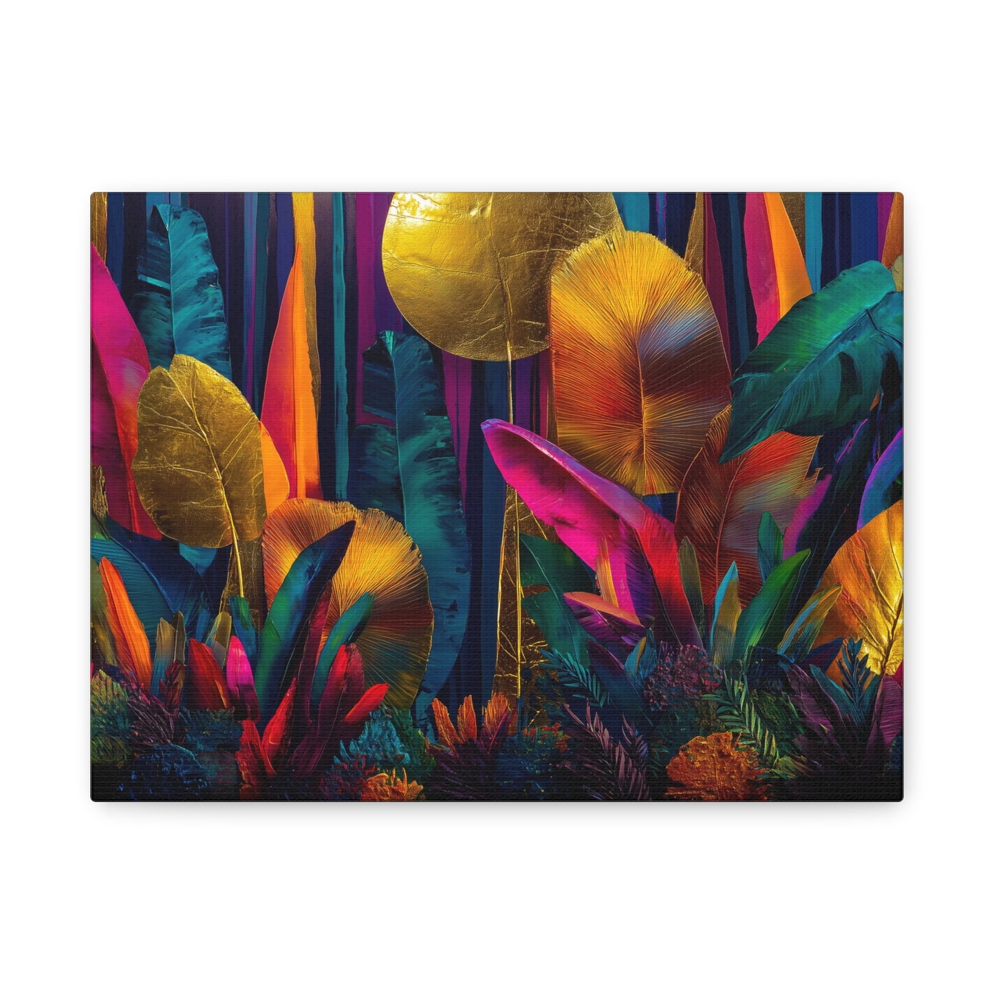 Canvas Print | Vibrant Neon Jungle Wall Art