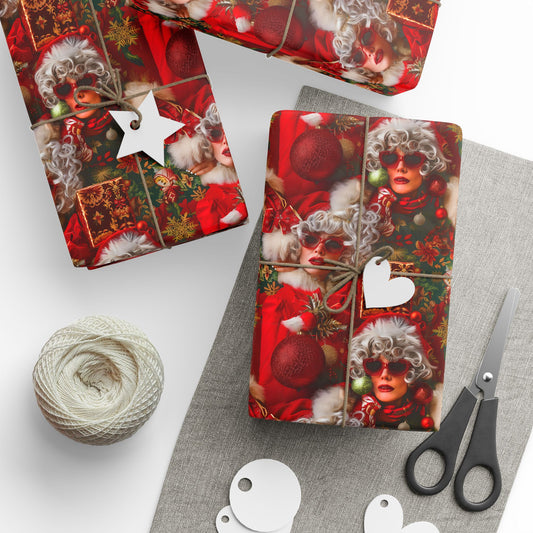 Fabulous Festive Ladies Holiday Gift Wrap – Fun & Glam Wrapping Paper Rolls for Christmas