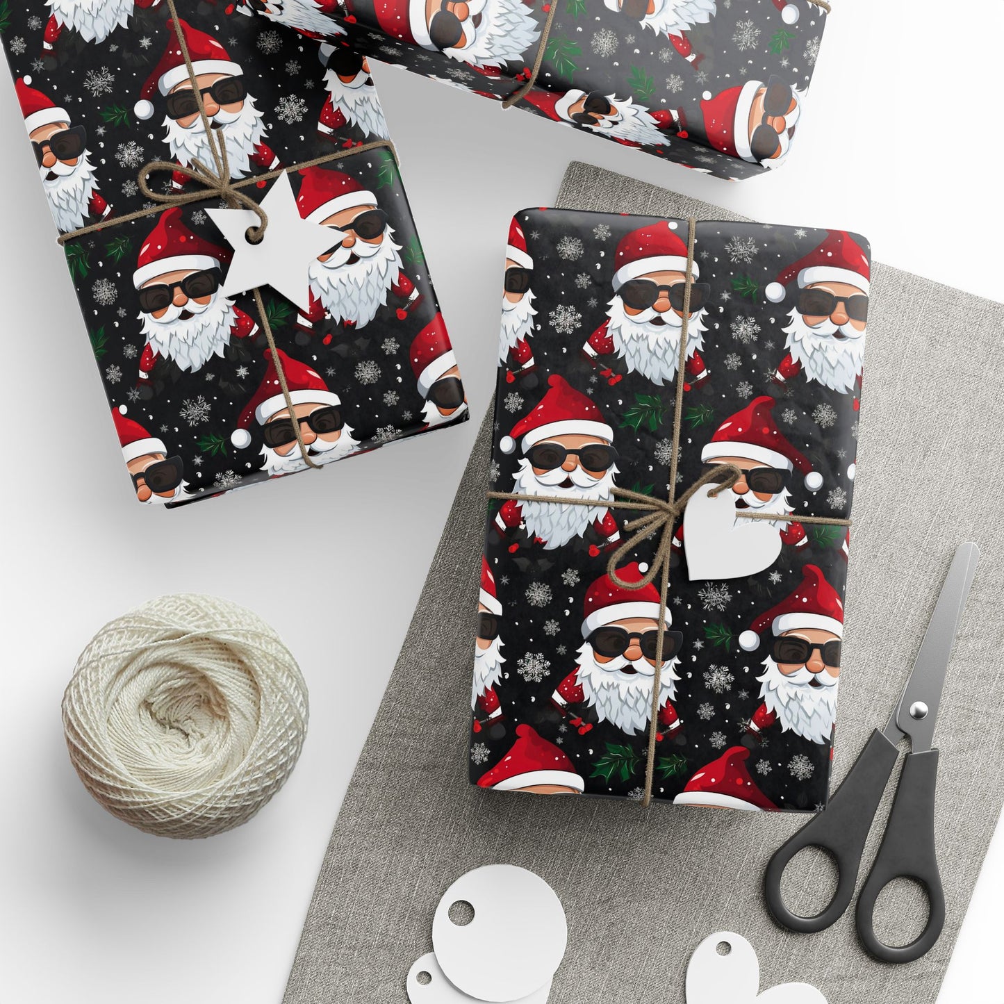 Funny Santa Claus in Sunglasses Wrapping Paper Rolls