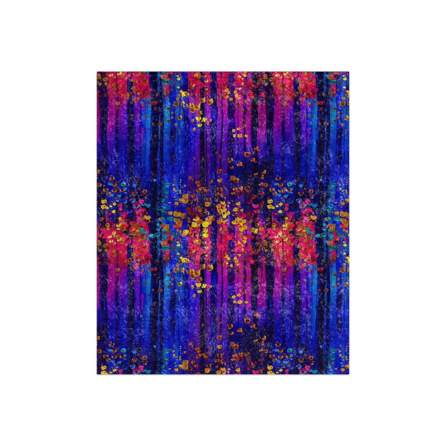 Crushed Velvet Blanket | Colorful Abstract Art