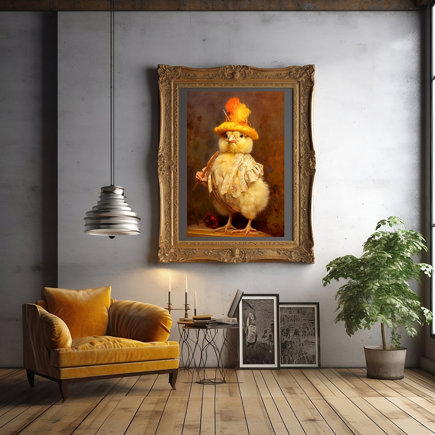 Victorian Baby Chicken Art Print | Giclee Wall Art Decor | Limited Edition