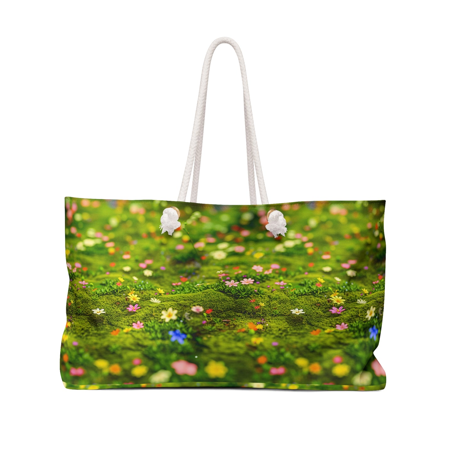 Spring Meadow Quality Deluxe Shopper Bag: Floral Print Tote