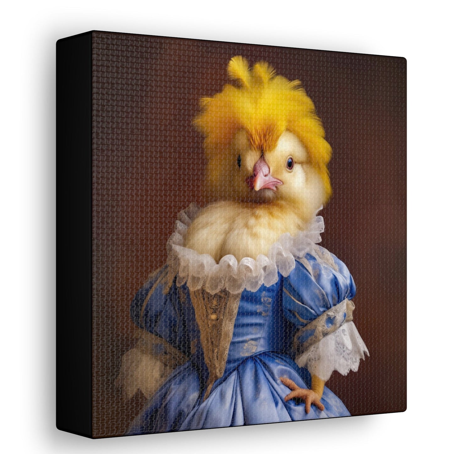 Victorian Chicken Portrait |  Canvas from The Curated Goose