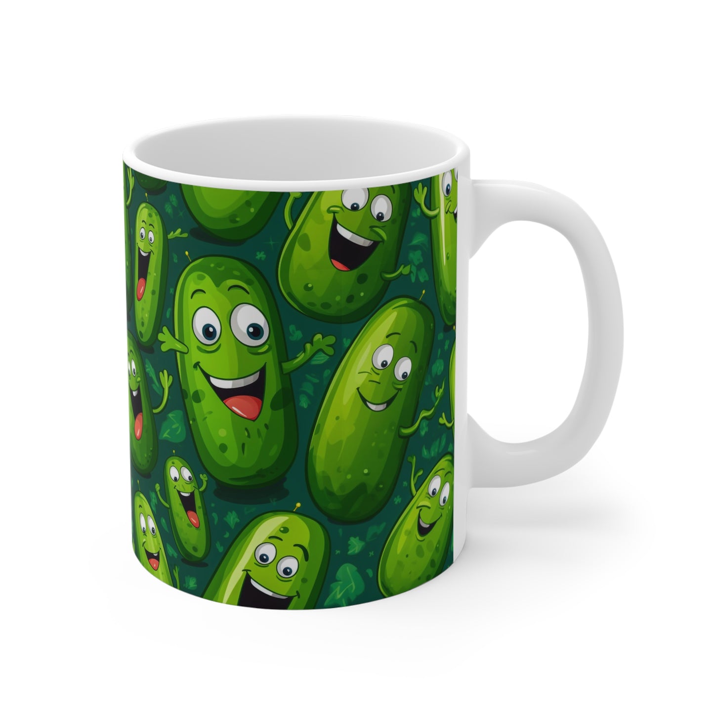 Funny Pickles Coffee Mug | Animated Pickles Mug from The Curated Goose