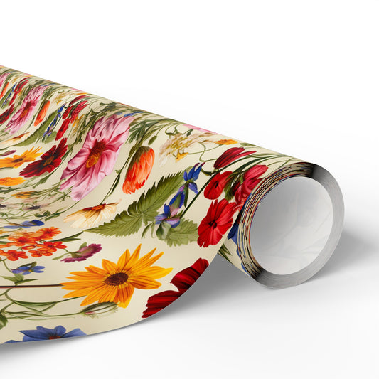 Vintage Floral Granny Chic Wrapping Paper Rolls