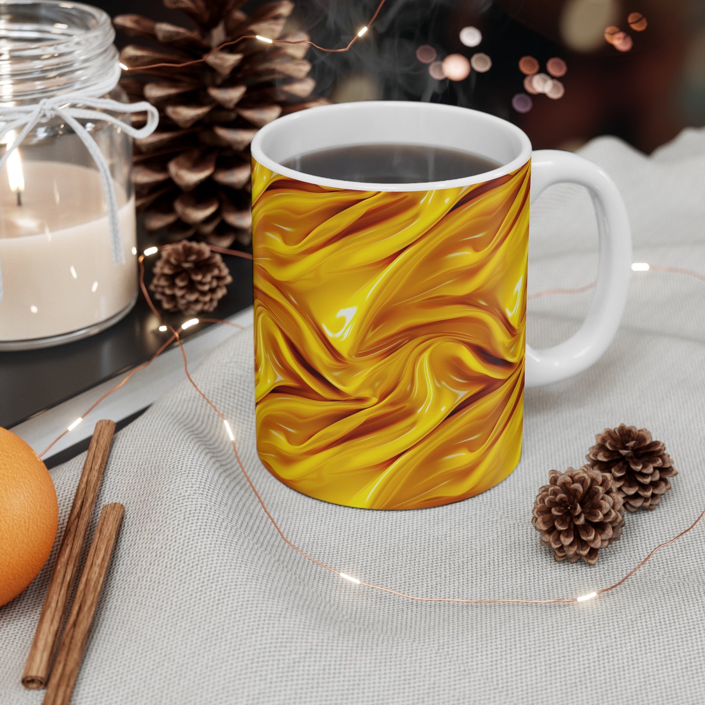 Gold Draped Coffee Mug | Chic Modern Mug from The Curated Goose