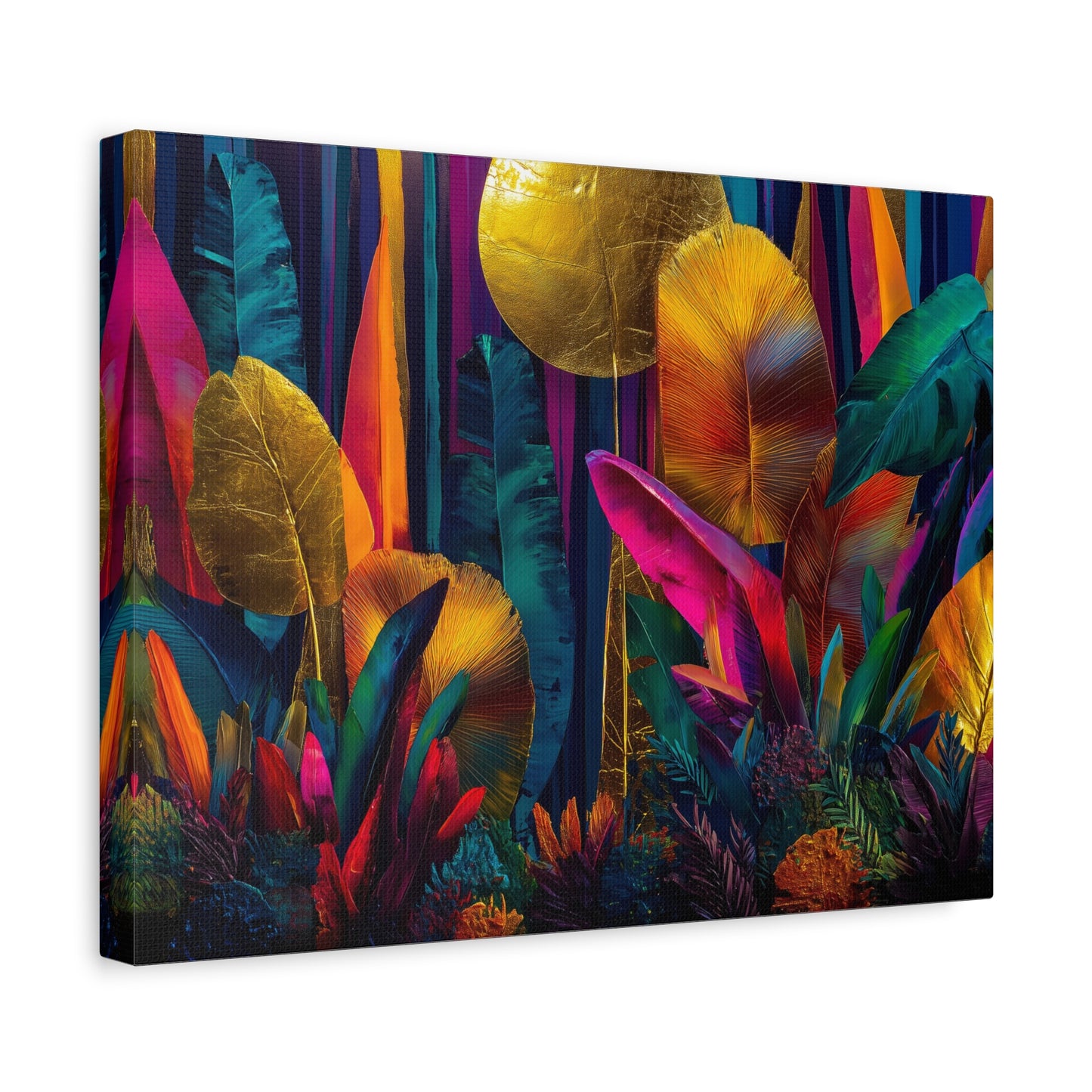 Canvas Print | Vibrant Neon Jungle Wall Art