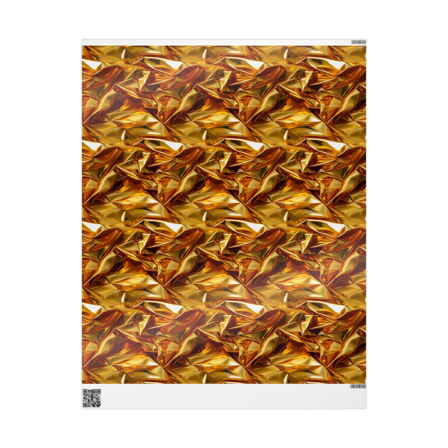 Beautiful Gold Crinkled Wrapping Paper Rolls
