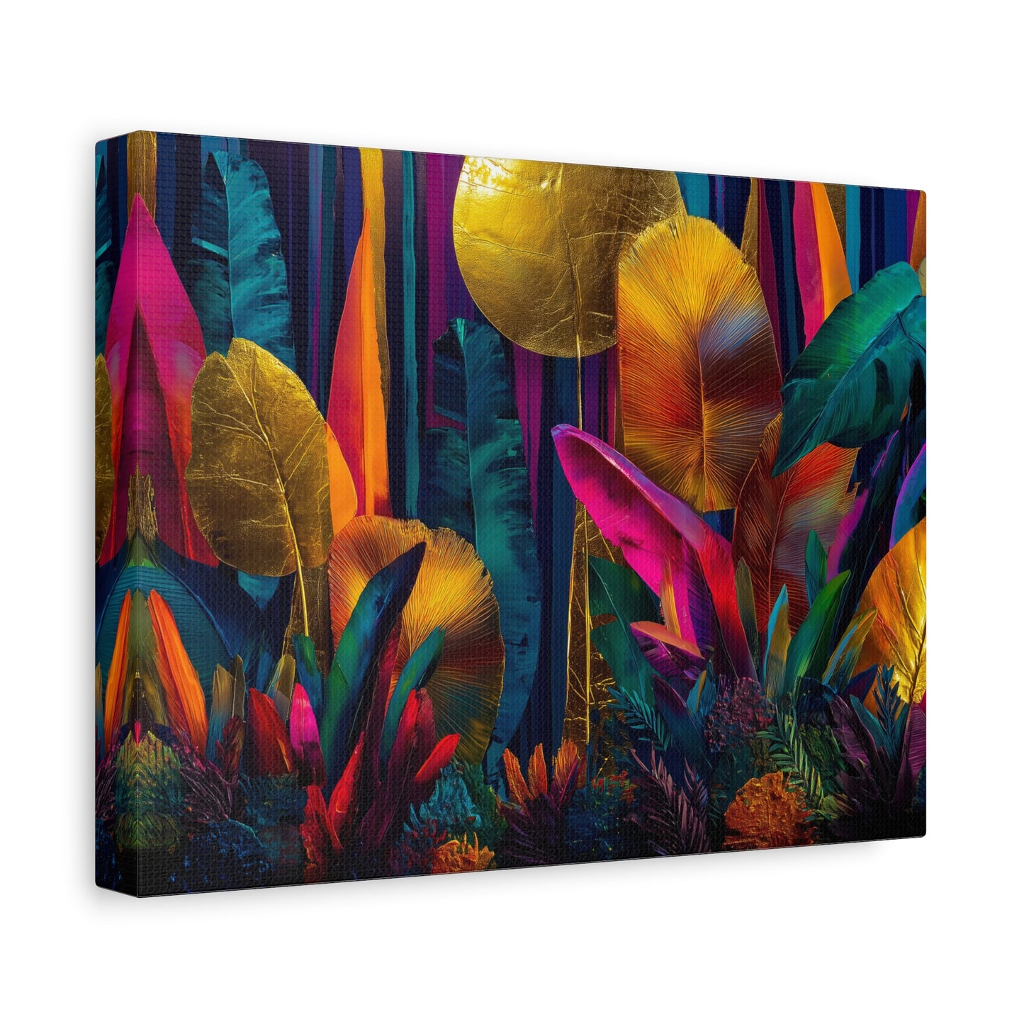 Canvas Print | Vibrant Neon Jungle Wall Art