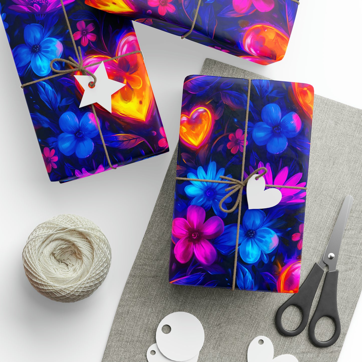 Abstract Hearts Valentine's Day Wrapping Paper Rolls from The Curated Goose