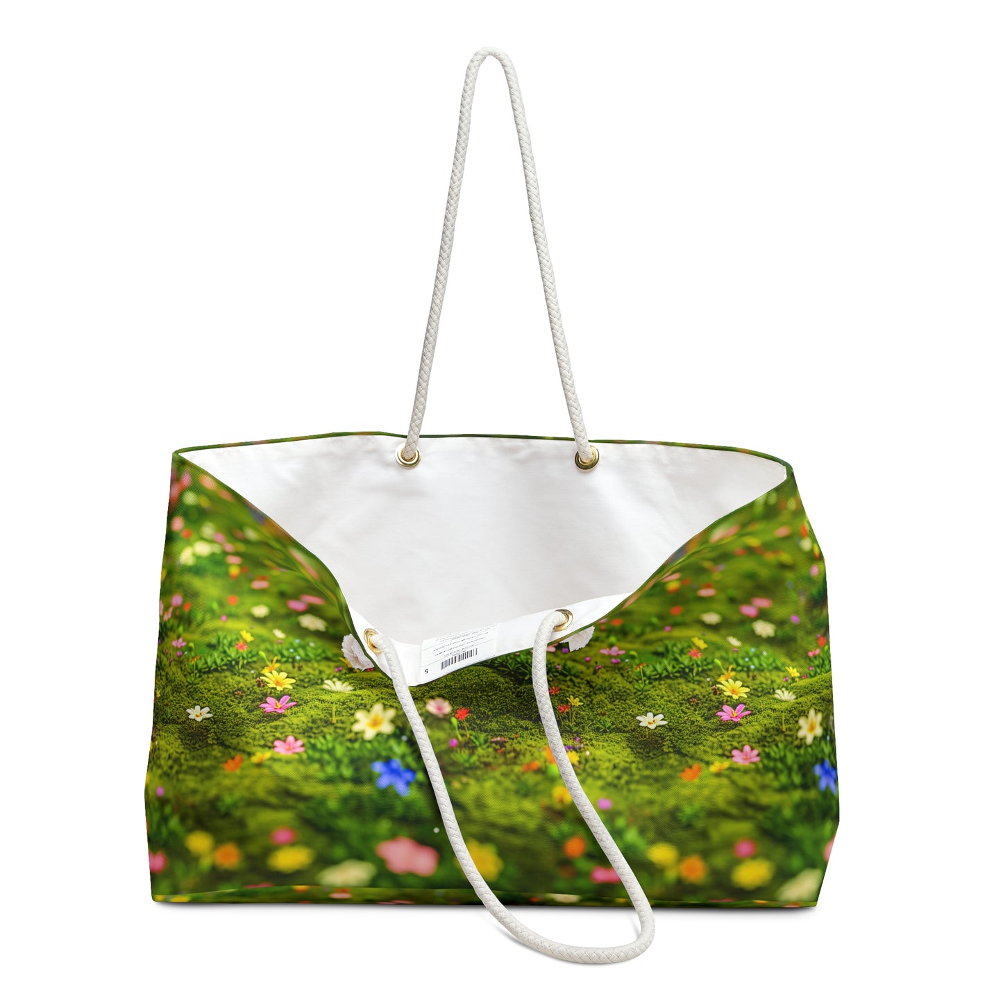 Spring Meadow Quality Deluxe Shopper Bag: Floral Print Tote