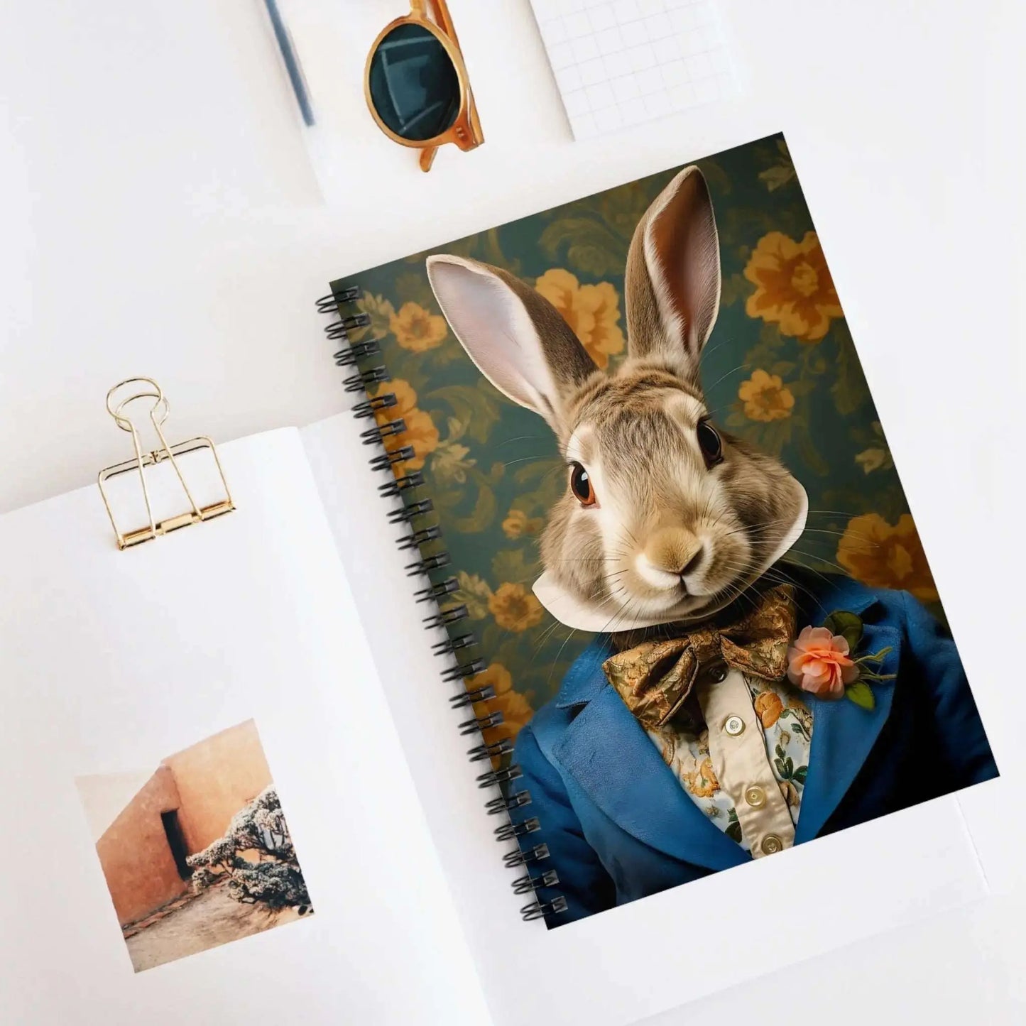 Renaissance Rabbit Portrait Journal | Victorian Bunny Portrait Notebook from The Curated Goose