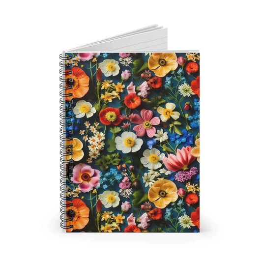 Multicolored Wildflowers Spiral Notebook from The Curated Goose