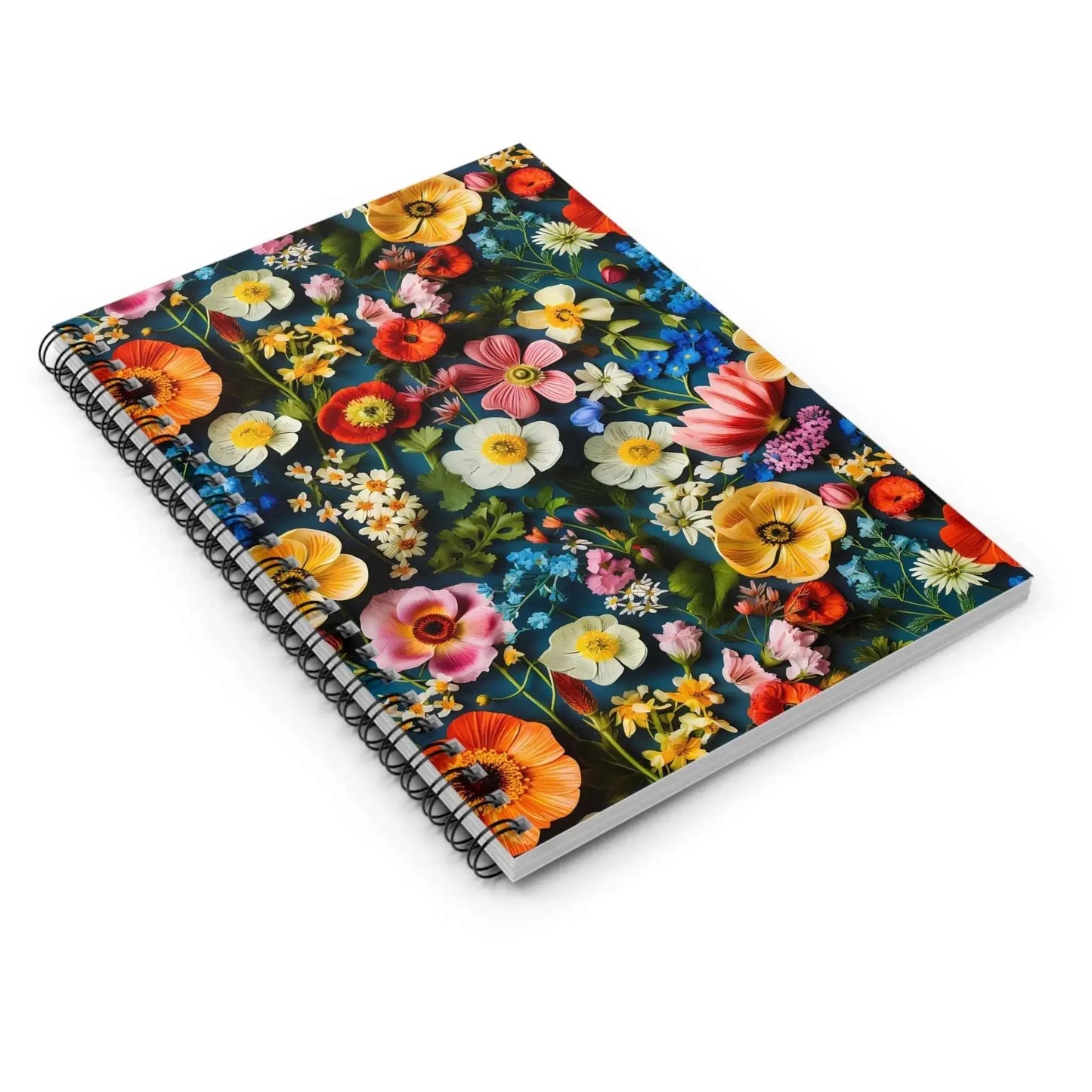 Multicolored Wildflowers Spiral Notebook from The Curated Goose