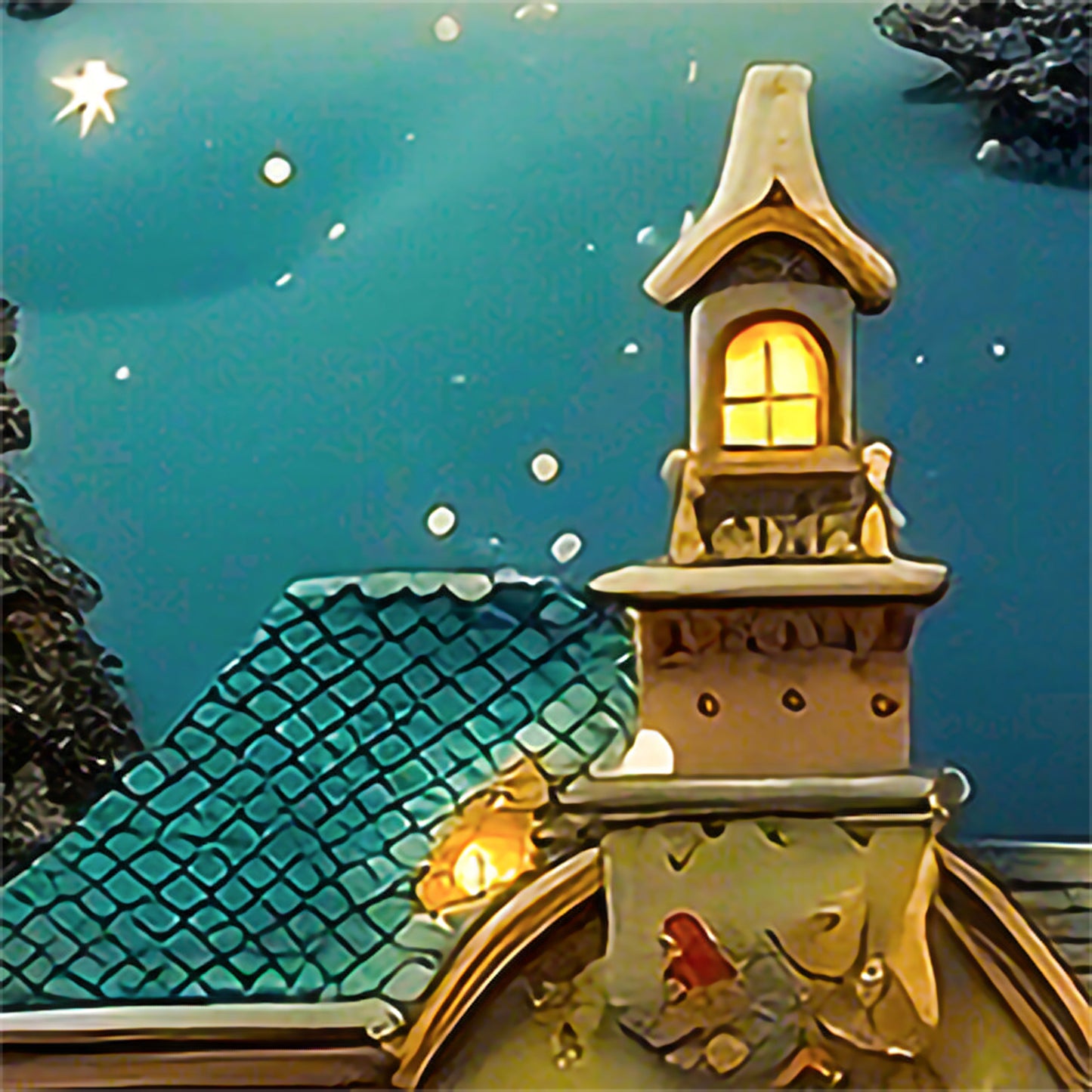 Mountain town holiday wrapping paper rolls from The Curated Goose