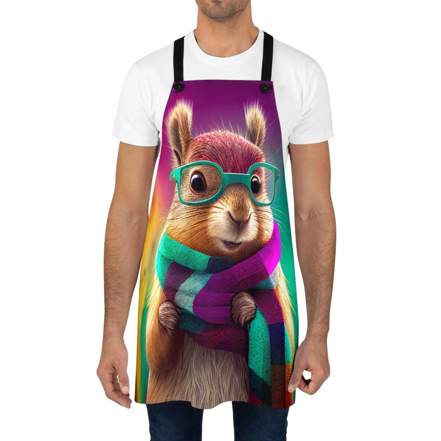 Funny Hipster Squirrel Apron | Funny Kitchen Accessories from The Curated Goose