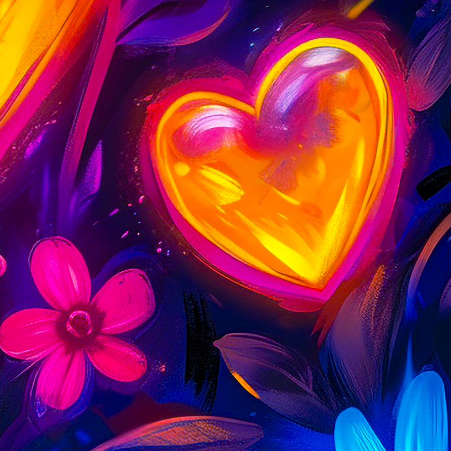 Abstract Hearts Valentine's Day Wrapping Paper Rolls from The Curated Goose