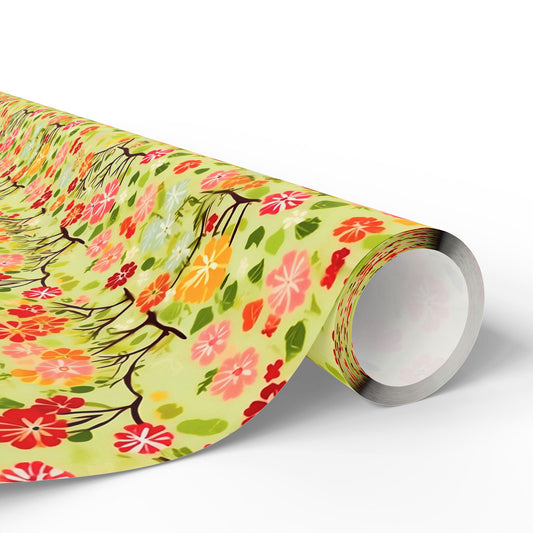 Cottagecore Granny-Chic Floral Wrapping Paper Rolls