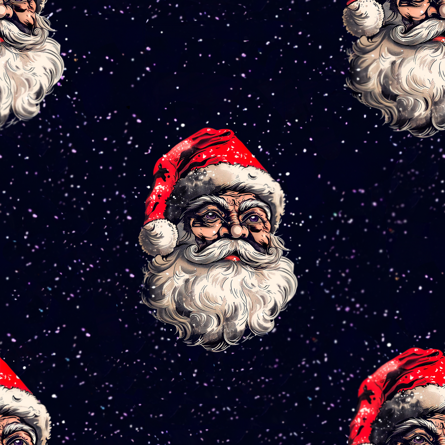 Classic Santa Claus Wrapping Paper Rolls – Festive Holiday Gift Wrap with Vintage Charm