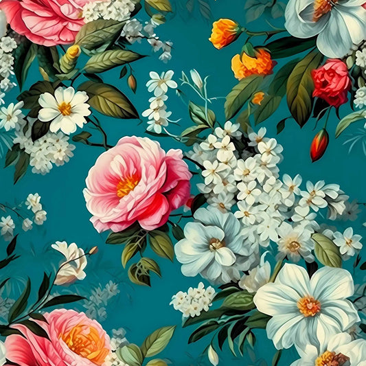 Southern Flowers Wrapping Paper Roll from The Curated Goose