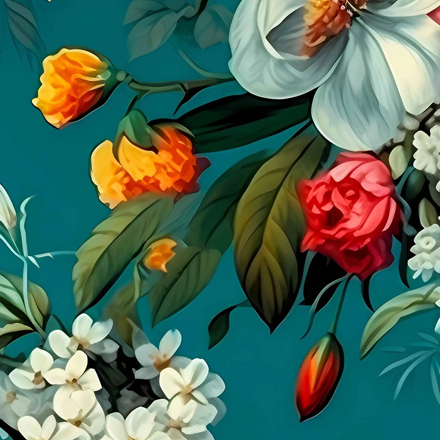 Southern Flowers Wrapping Paper Roll from The Curated Goose