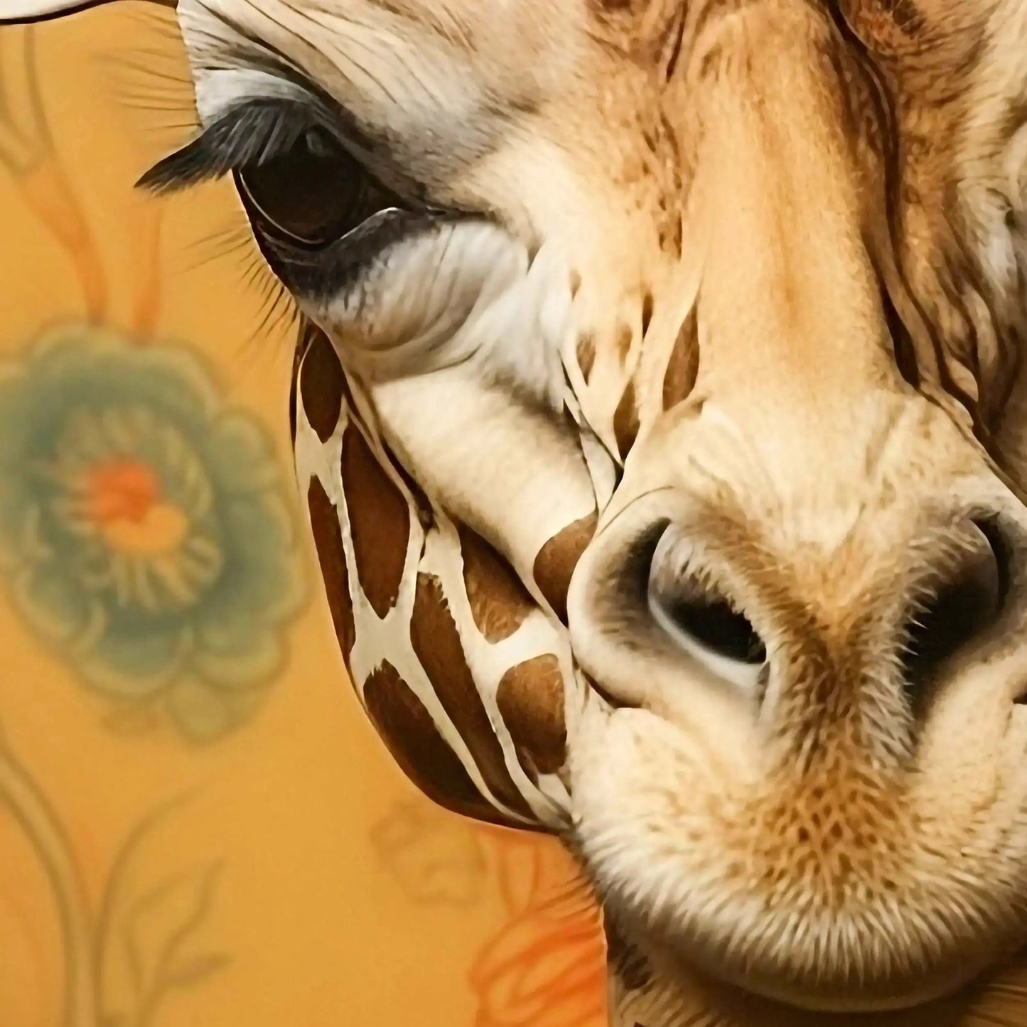 Victorian Giraffe Portrait Art Print | Victorian Wedding Party Collection from The Curated Goose