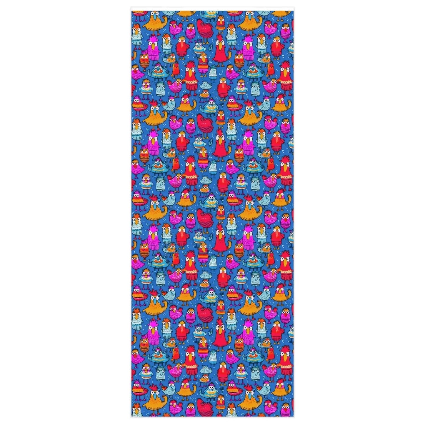 Colorful Chickens Wrapping Paper Rolls from The Curated Goose