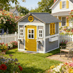 Backyard Playhouse,Wooden Playhouse,Outdoor Playhouse