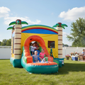 17FT x 12FT Jungle Adventure Bounce & Water Slide Combo(2-in-1 Dry/Wet) with Blower