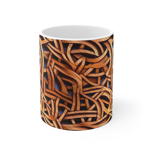 Woodworking Pattern Coffee Mug - Made to Order from The Curated Goose