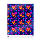 Abstract Hearts Valentine's Day Wrapping Paper Rolls
