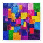 Abstract Canvas Art | Color Block Modern Art Print