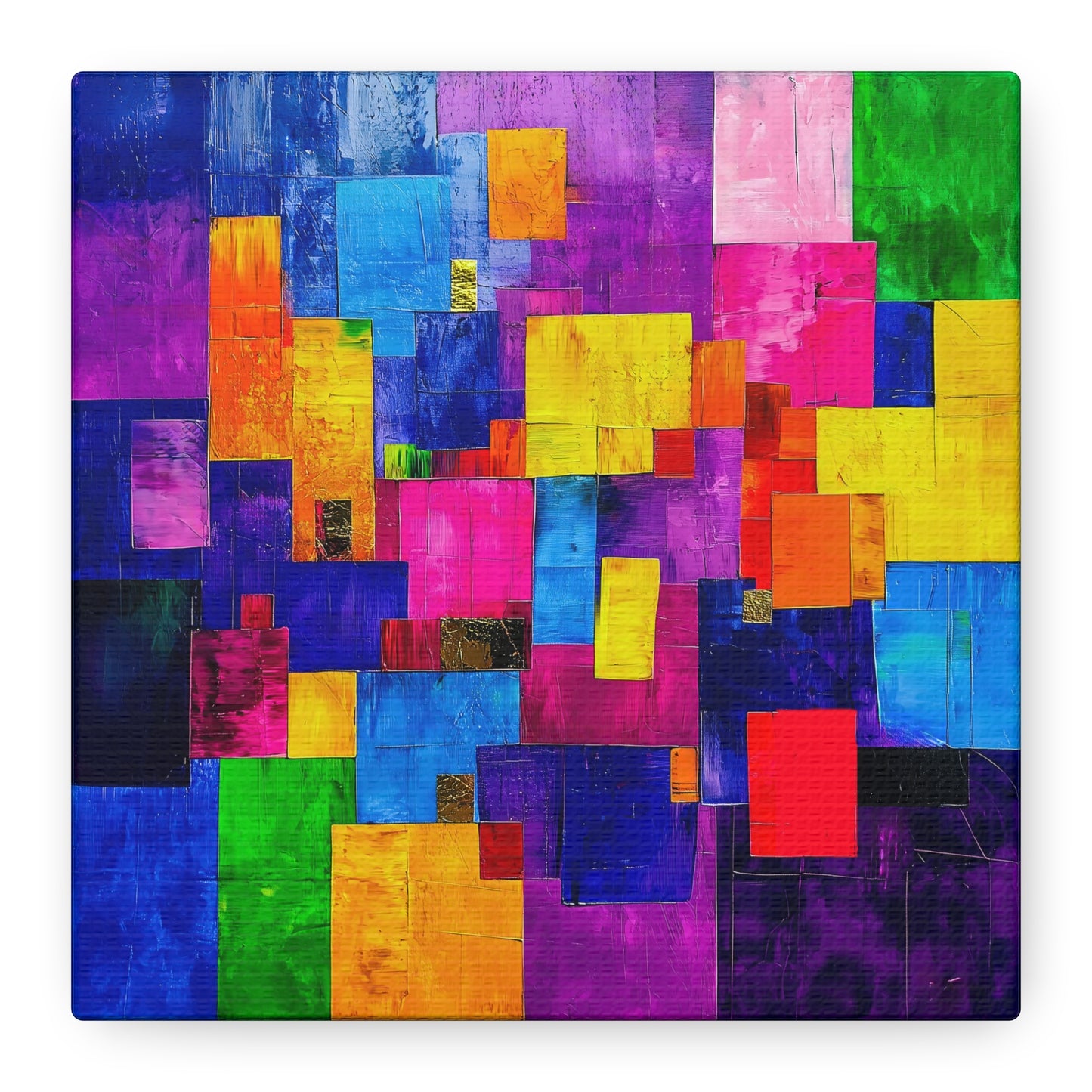 Abstract Canvas Art | Color Block Modern Art Print