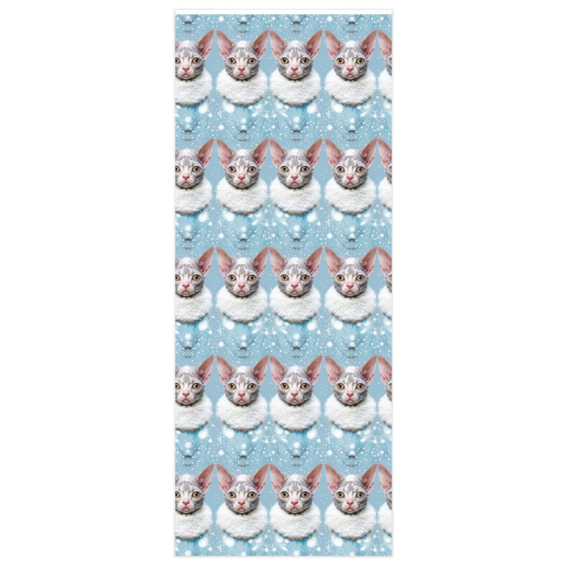 Sphinx Cat Holiday Wrapping Paper Rolls from The Curated Goose