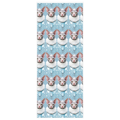 Sphinx Cat Holiday Wrapping Paper Rolls from The Curated Goose